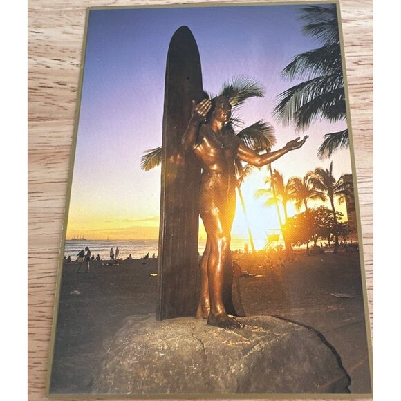 Island Heritage Duke Kahanamoku Bronze Statue Postcard sku 0207 - Picture 2 of 4